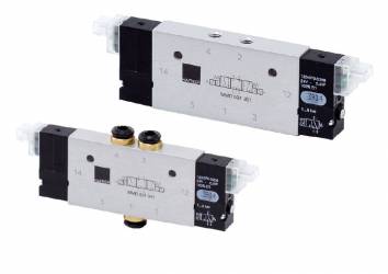 Distribuitoare electrice 5/3 – montaj in linie